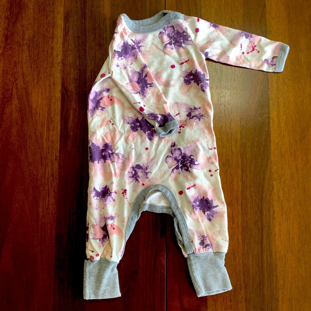 Exploded Petals Baby Convertible Footie Jumpsuit